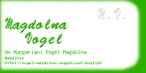 magdolna vogel business card